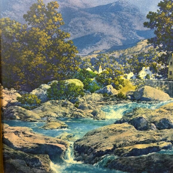 Original Maxfield Parrish Thy Rocks and Rills Old Mill Print Vintage Lithograph - Picture 3 of 16